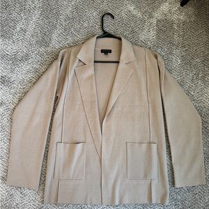Current Air Anthropologie Women's Tan Knit Blazer